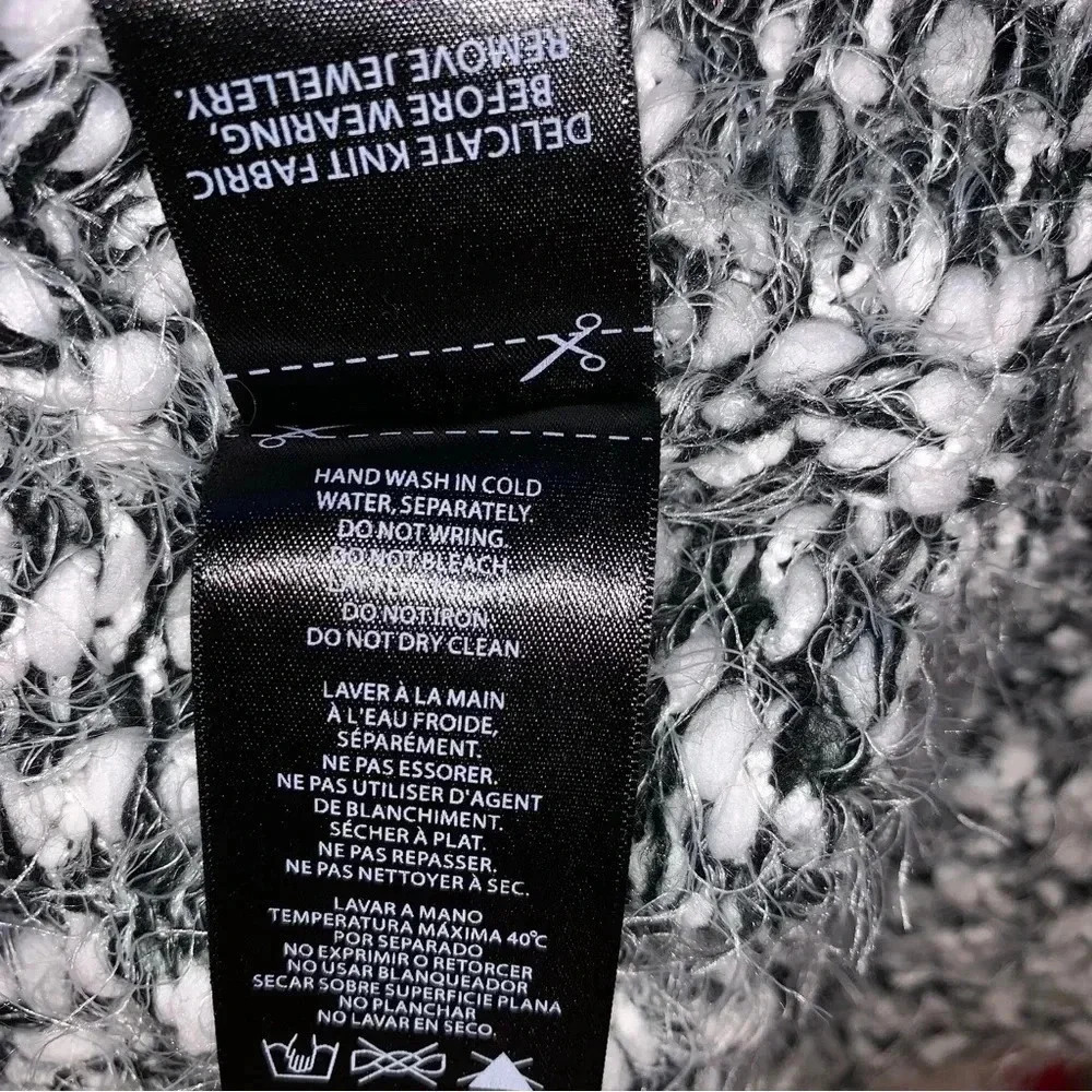 Buffalo David Bitton Super Soft Sweater Black Gray Tweed Look Sz XL Academia - Picture 6 of 7